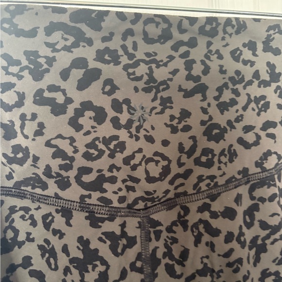 Athleta Black and Gray Animal Print Leggings - Picture 4 of 5
